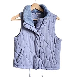 Calia by Carrie Underwood Women’s Quilted Vest Grey Pearl Size XS